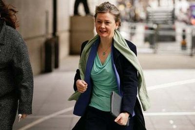 Yvette Cooper says she once hid from Tony Blair while looking after her young children