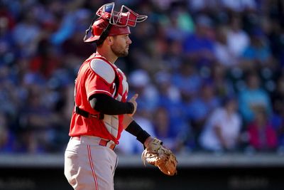 Reds catcher Chris Okey had a priceless reaction to being promoted after 6 years in the minors