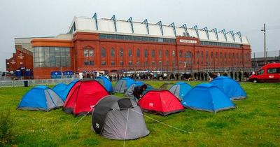 Glasgow Harry Styles show sees fans brave bad weather to camp out overnight outside Ibrox