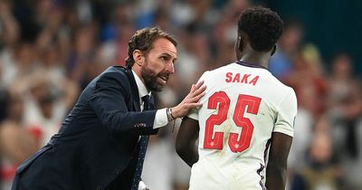 Gareth Southgate says he'd be "more than happy" if daughter brought home Bukayo Saka
