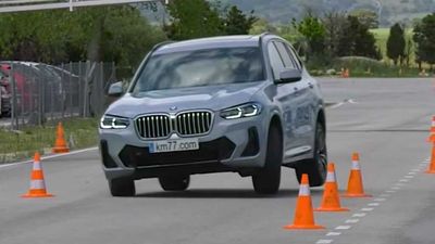 BMW X3 Bounces And Slides Its Way Through The Moose Test