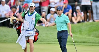 Mystery of Rory McIlroy's caddy solved as he trails by one shot at Canadian Open