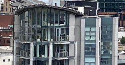 Street cordoned off after 'window fallen' from top floor apartment in Belfast city centre