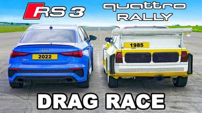 Can An Audi RS3 Beat a Classic Quattro Rally Car In A Race?