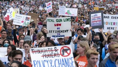 Thousands rally, take to streets to demand action on gun laws in the US