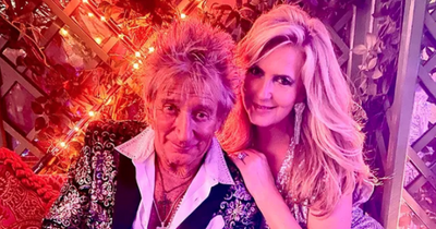 Rod Stewart and Penny Lancaster celebrate 15-year anniversary with swanky dinner