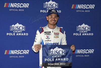 Kyle Larson wins Sonoma pole in front row lockout for Hendrick