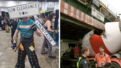 SCREAMING: Someone Legit Dressed Up As Melbourne’s Montague St Bridge For Oz Comic-Con