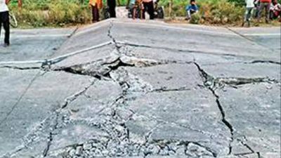 Bihar: NH-2C 'explodes' in Rohtas, 6km stretch bulges & cracks