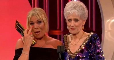 EastEnders' Letitia Dean in tears as she announces dad's death in emotional awards speech