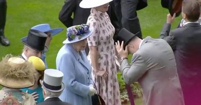 Queen descended into giggles after Mike Tindall's strange surprise at Royal Ascot