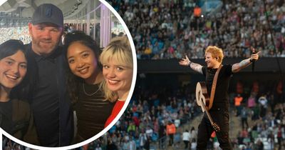 Wayne Rooney joins 60,000 Ed Sheeran fans at Etihad Stadium spectacular