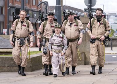 Ghostbusters superfan, 8, with heart condition, enjoys dream day out in Leeds