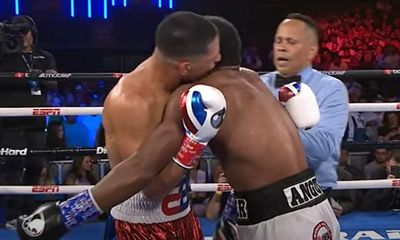 Video: Edgar Berlanga pulls Mike Tyson move, bites opponent during fight