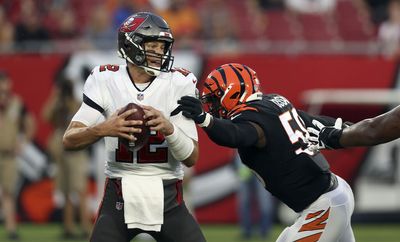 B.J. Hill ribs Joseph Ossai for talking up his sack of Tom Brady