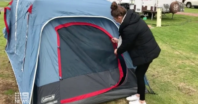 Single mum pays £700 a month rent to live in a TENT because that's all she can afford