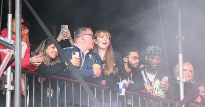 Angela Rayner spotted enjoying herself at Parklife festival as Lewis Capaldi takes to the stage