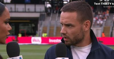 ITV Soccer Aid viewers rush to comment on Liam Payne's accent as he's interviewed after famous Will Smith Oscars chat