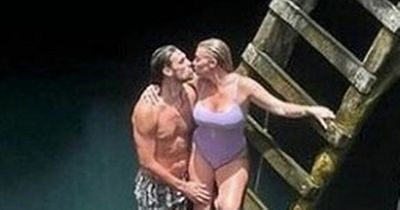 Billi Mucklow and Andy Carroll's romantic honeymoon as newlyweds snog in the sea