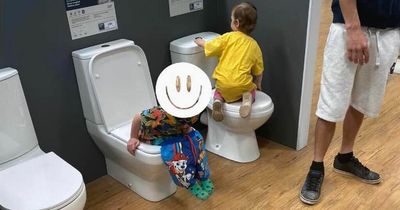 Parents have to 'fish it out' after boy uses B&Q display as a toilet