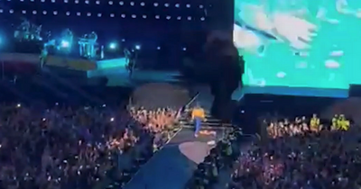 Horror moment Harry Styles fan falls from balcony at Ibrox captured on video