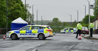 Forensics tent at scene of 'unexplained' death as cops lock down street in Bishopbriggs