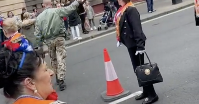 Edinburgh Orange march members fuming after locals walk through parade