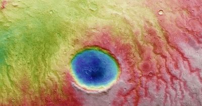 Eerie crater that looks like a watching eye has been discovered on the surface of Mars