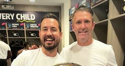 Martin Compston celebrates Soccer Aid triumph with ex-Celtic star