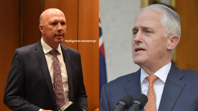 Turnbull Calls Dutton A ‘Belligerent Blusterer’ Over Submarine Deal BRB Grabbing A Dictionary