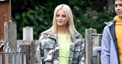 ITV Corrie star Millie Gibson ditches red carpet glam as she returns to filming on location after first big award win