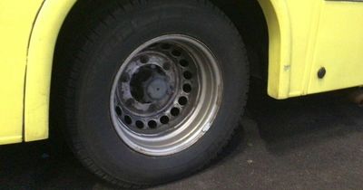 Ambulance tyres slashed while paramedic crew treated patient at scene of emergency