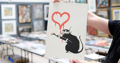 Limited-edition print of Banksy's iconic artwork to go under the hammer in Newcastle