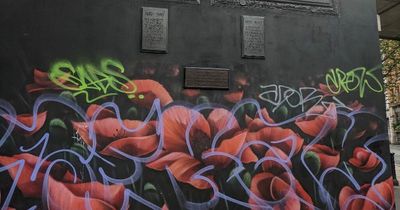 Man left "angry and upset" by the continued defacing of a sacred war memorial in the Northern Quarter