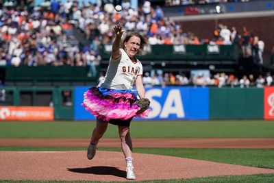 Fox Sports ‘edits out’ first pitch by trans Jeopardy winner on Pride Day