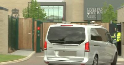 Darwin Nunez spotted arriving at Liverpool training ground to complete transfer