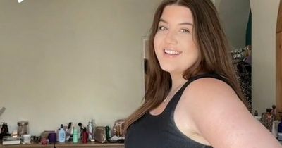 Pregnant woman defends her 22-week baby bump from critics who say it's just 'chub'