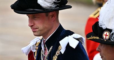 Expert says William looked 'dour' and 'miserable' at Garter Day after Andrew row