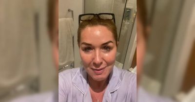 Claire Sweeney shares huge bruises after injuring herself at event
