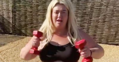 Gemma Collins flashes midriff in workout video as she continues to shed the pounds