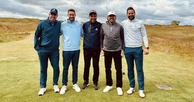 Roy Makaay enjoys Rangers break as he hits the greens with Bayern Munich pals at St Andrews
