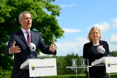 Group of NATO leaders meet in The Hague to discuss Ukraine