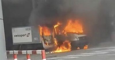 Dublin Airport tells passengers 'nobody panic' as van explodes in fireball near terminal