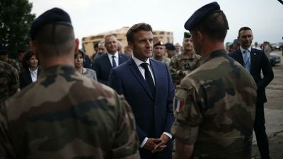 Macron visits Romania in show of support for NATO allies amid Ukraine war