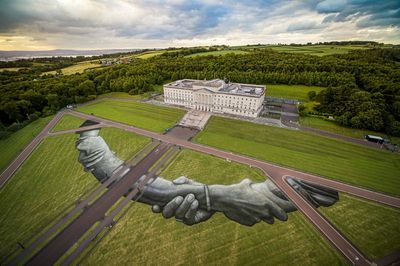 Giant Stormont artwork encourages viewers to look at the bigger picture