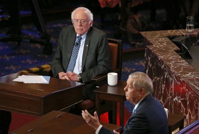 Bernie confronts Graham at Fox debate