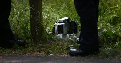 This suspicious box left in some long grass caused a mass evacuation and the closure of one of the city's busiest roads