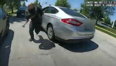 Video shows officer fatally shooting hatchet-wielding man in Naperville