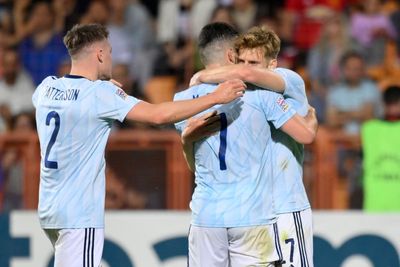 Stuart Armstrong scores twice as Scotland hit back to beat Armenia in Nations League