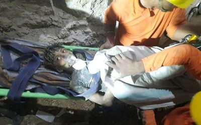 Boy trapped in 80-foot-deep borewell rescued after 104 hours in Chhattisgarh